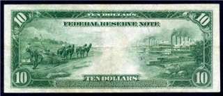 HGR 1914 $10 FRN St Louis Burke/Houston SUPER GRADE  