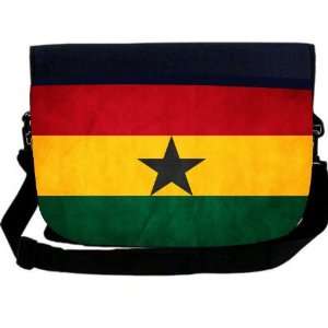  Ghana Flag NEOPRENE Laptop Sleeve Bag Messenger Bag 