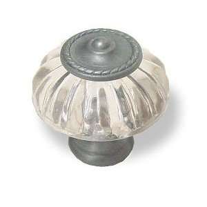   Pewter & Crystal Clear Acrylic Knob HRT O 4712 T: Home Improvement