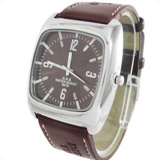 4PC Stylish Unisex Quartz Wrist Watch Square Case M373Z  