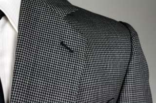 Vintage Barneys New York Ferre Black/White Wool 43 R Blazer/Jacket 
