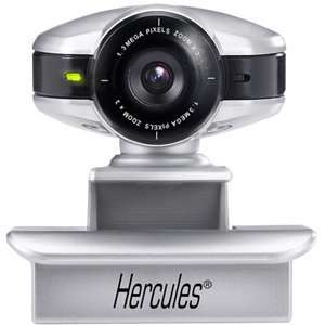  Hercules Dualpix HD Webcam   Silver, Black. HD 720P WEBCAM 