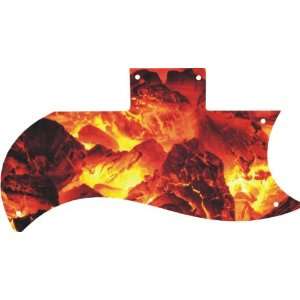  Fire Embers Graphical Epiphone SG G 400 Pickguard Musical 