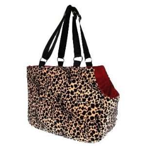  Sofia Plush Leopard Pet Tote : Size STANDARD: Kitchen 