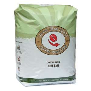 Half Caff Colombian, Whole Bean Coffee, 5 Pound Bag  
