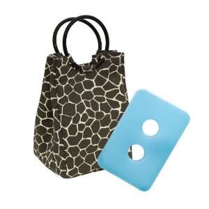   & Fresh Retro Insulated Designer Lunch Bag, Giraffe, 7x6.5x14 Inches