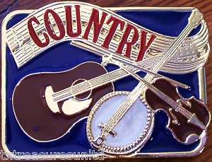   western Made in USA accessories country music buckle NWOT  