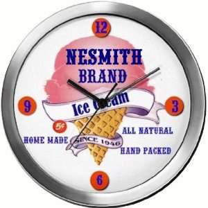  NESMITH 14 Inch Ice Cream Metal Clock Quartz Movement 