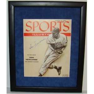  NEW Don Newcombe DODGERS SIGNED Framed 1955 SI JSA: Sports 