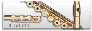   gold open hole flute is one of a kind featuring a stand out 24k gold