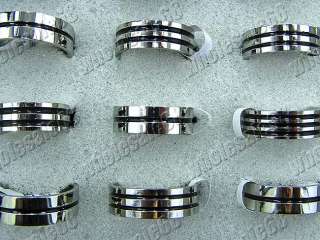 wholesale 100pcs charms roll stainless steel rings FREE  