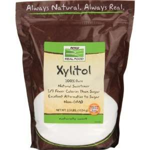 NOW Foods Xylitol 1 lb 100% Natural sweetener 1/3 fewer calories than 