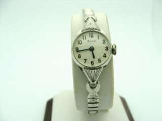 Bulova Ladies Mechanical Silver Tone Watch  