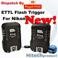 PIXEL KING E TTL II Wireless Flash Trigger 2PCS Receiver for CANON 5D 