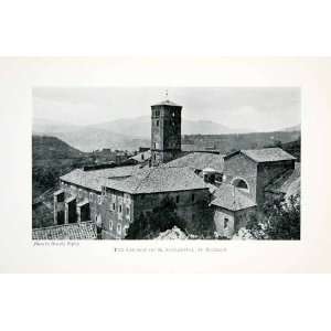  1912 Print Church Santa Scolastica Subiaco Ripley Dorothy 