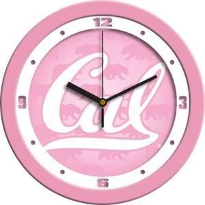  California Golden Bears NCAA Wall Clock (Pink): Sports 