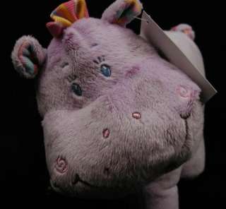 NWT Stephan Baby JUNGLE BABIES Purple Hippo Plush Lovey  