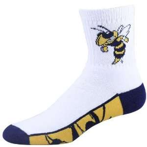   Georgia Tech Yellow Jackets White 10 13 Tall Socks: Sports & Outdoors