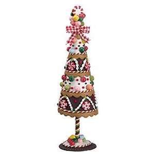   Candy Cake Glitter Topiary Tree Christmas Table Top Decoration: Home