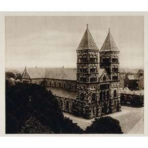  1924 Lund Cathedral Romanesque Scania Sweden Sverige 