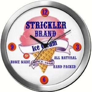  STRICKLER 14 Inch Ice Cream Metal Clock Quartz Movement 