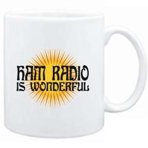  Mug White  Ham Radio is wonderful  Hobbies: Sports 