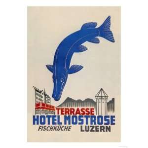   Mostrose Luzern Giclee Poster Print by Straub , 24x32: Home & Kitchen