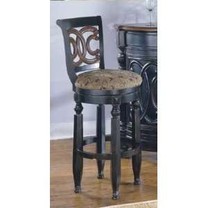  Traditional Style Pub Swivel Chairs Bar Stools   29H: Home & Kitchen