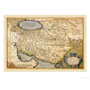   East Giclee Poster Print by Abraham Ortelius, 16x12: Home & Kitchen