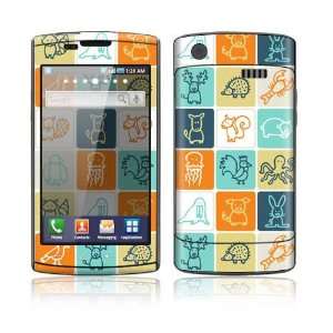  Samsung Captivate Decal Skin Sticker   Animal Squares 