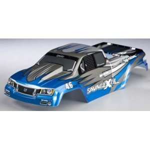  hpi racing Nitro GT 2 Painted Body, Blue/Gray/Silver SAVX 