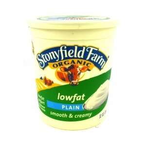 Stonyfield Farm, Yogurt,organic, Low Fat, Plain, 32 Oz (Pack of 6 