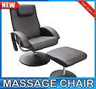 Brown PU TV Massage Chair With Ottoman Pillow Remote Control One Heat 