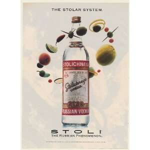  1993 Stolichnaya Russian Vodka Bottle Stoli the Stolar 