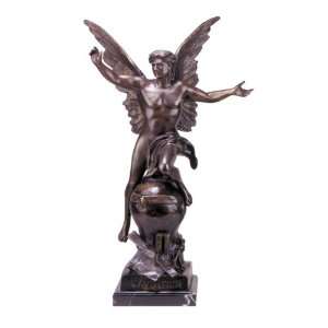  LAviation Quality Lost Wax Bronze Statue: Home & Kitchen