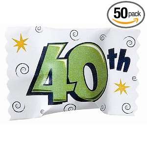 40th Birthday Party Mints (50 Pack):  Grocery & Gourmet 