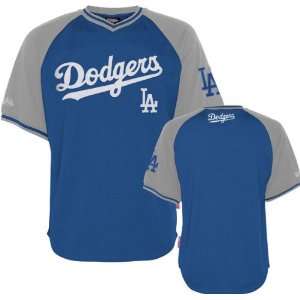   Angeles Dodgers Royal/Grey Stitches V Neck Jersey: Sports & Outdoors