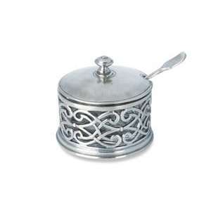 Match Pewter Cutwork Parmesan Dish with Spoon:  Kitchen 