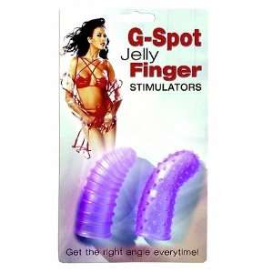  G Spot Jelly Finger Stimulators   Purple: Health 