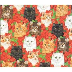    Cats in the Pointsettas Christmas Gift Wrap: Home & Kitchen