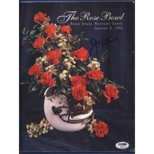  1995 Rose Bowl Program Signed by Joe Paterno PSA/DNA 