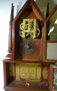 1885 Ingraham Double Steeple Clock  