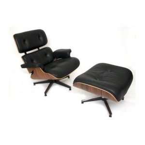  Eames Lounge Chair Recliner Lounger and Matching Ottoman 