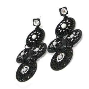  french touch loops Carmen black white. Jewelry