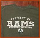 Colorado State University CSU Rams Property Of Rams Green Medium NCAA 