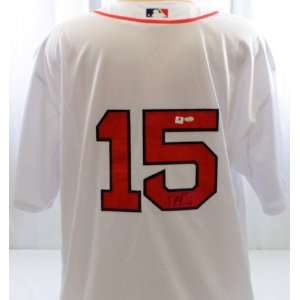  Dustin Pedroia Signed Jersey GAI   Autographed MLB Jerseys 