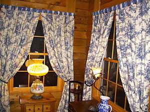 Gathered tab top drapes up to 100 long Your Fabric  