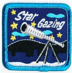 girl/boy STARGAZING SCOPE Patches Crests GUIDE/SCOUTS  