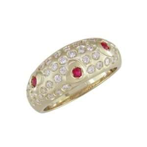  Carti 14K Gold Ruby & Diamond Ring: Jewelry