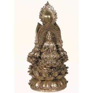    Tibetan Silver Statue Three Buddha Trikaya: Everything Else